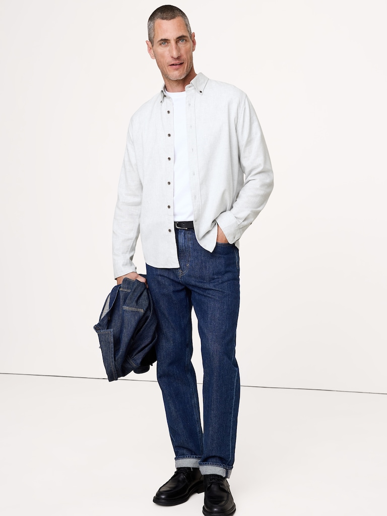 Standard-Fit Lightweight Flannel Shirt