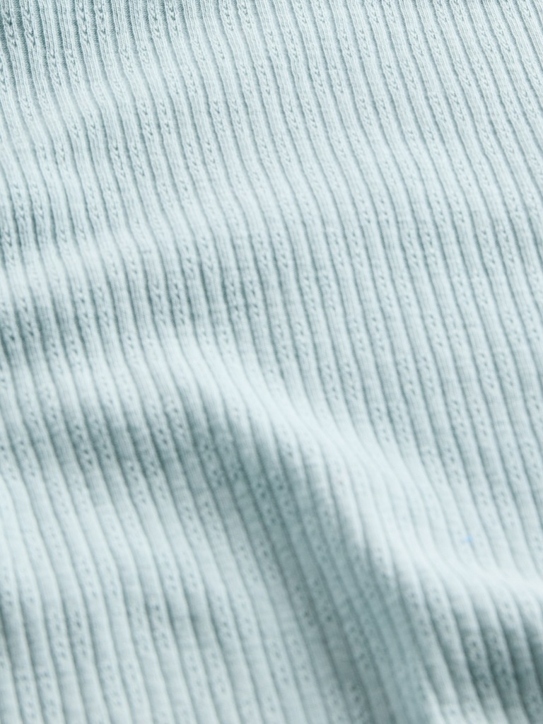 Pointelle Rib T-Shirt