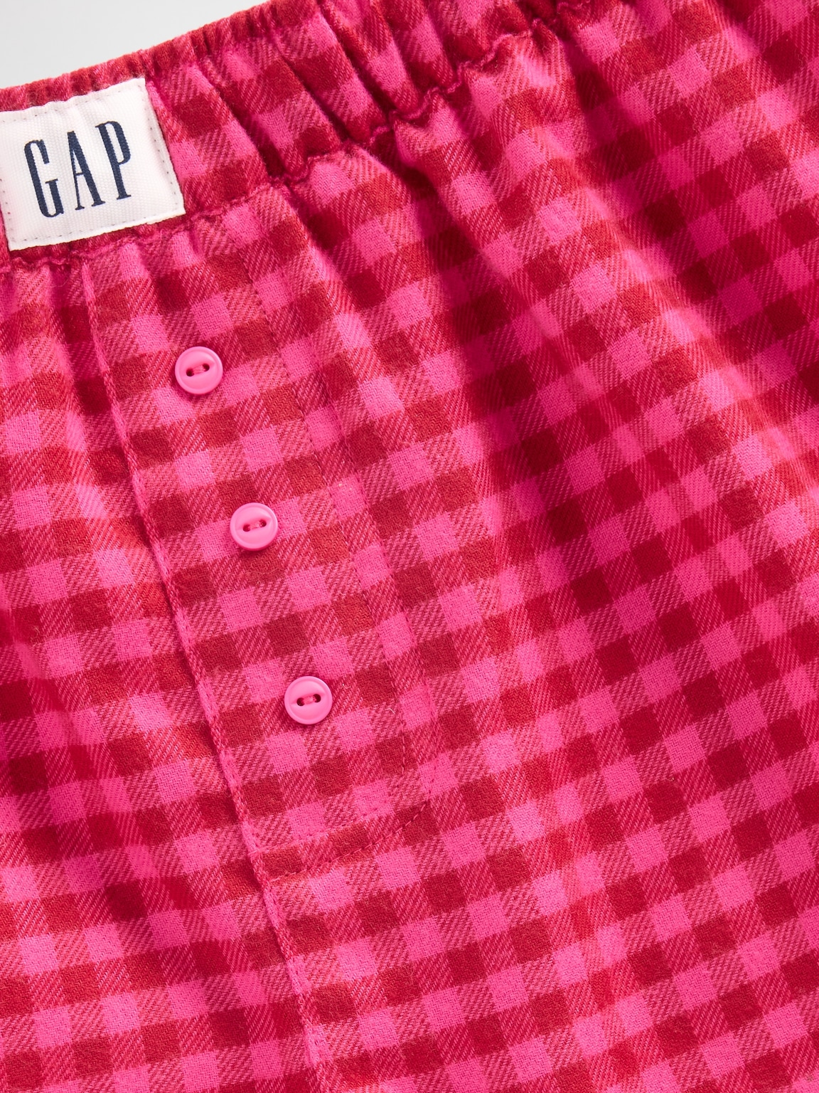 Kids Recycled Flannel PJ Boxer Shorts