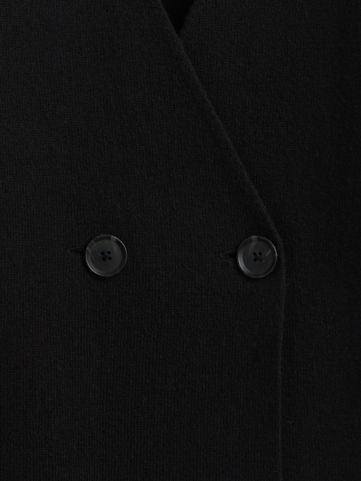 Collarless V-Neck Sweater Blazer