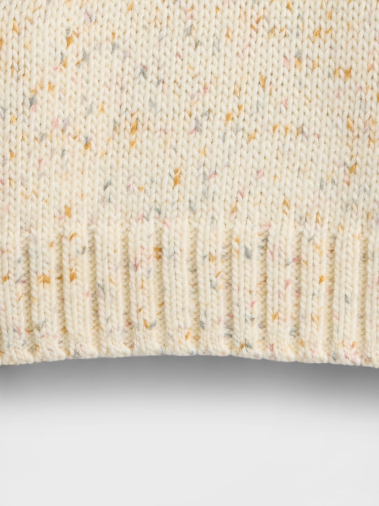 Relaxed Saddle-Sleeve Crewneck Sweater