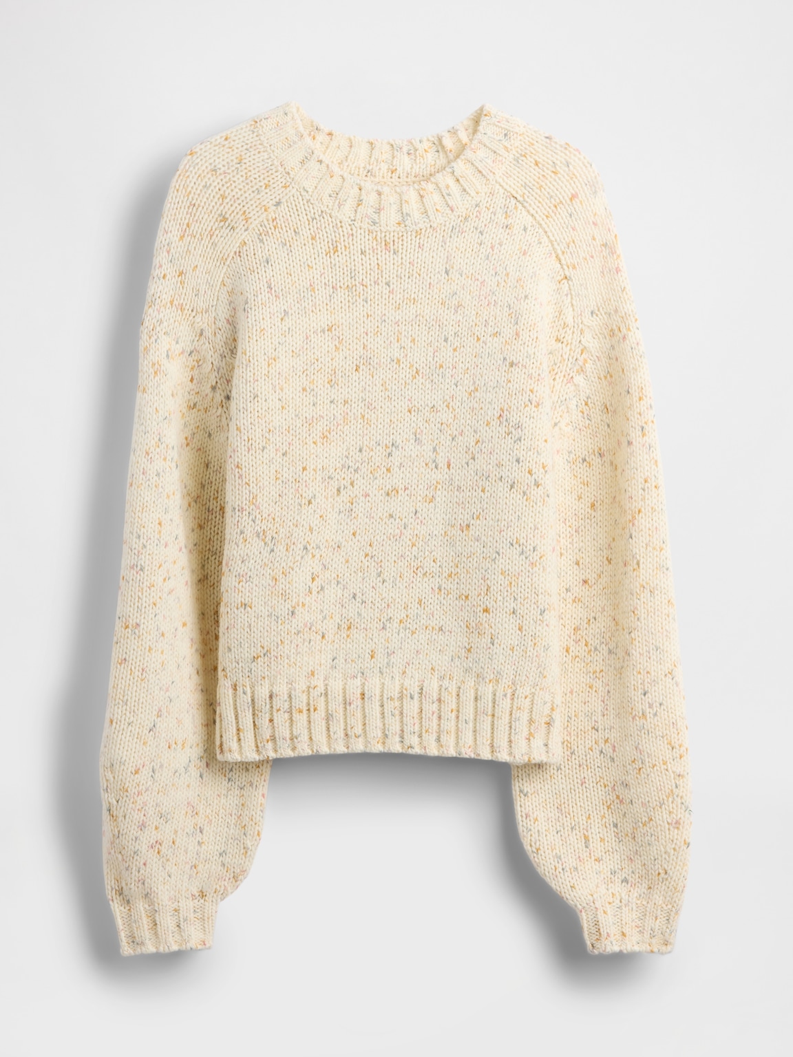 Cotton-Blend Relaxed Crewneck Sweater