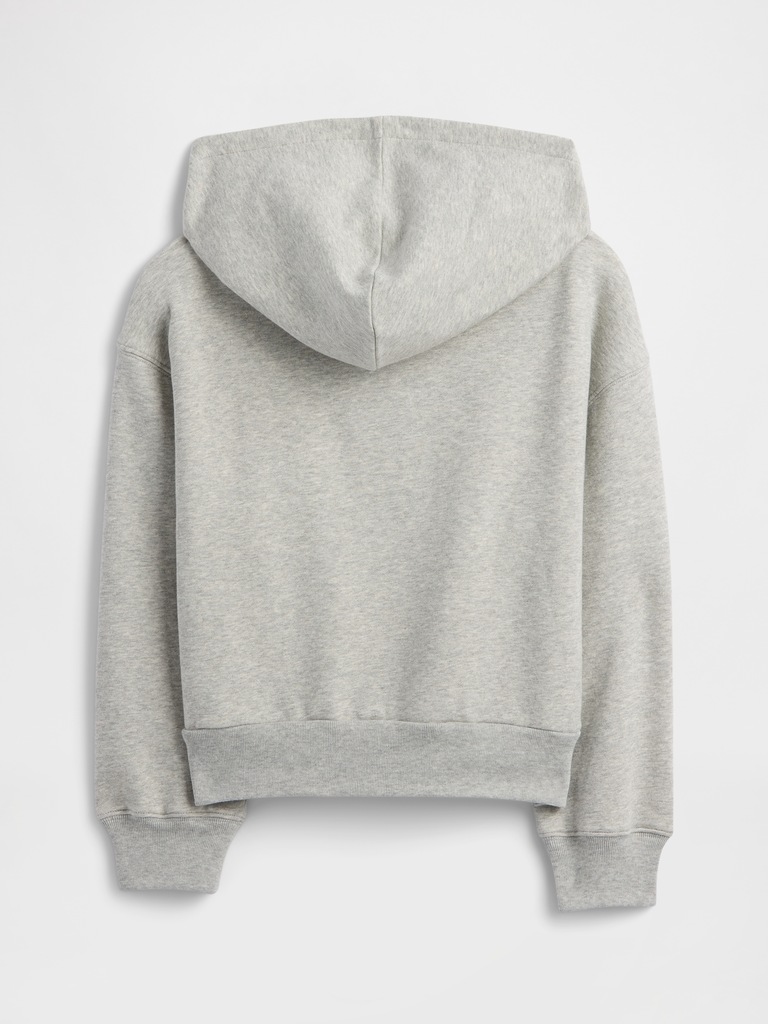 Kids Relaxed Half-Zip Fleece Hoodie