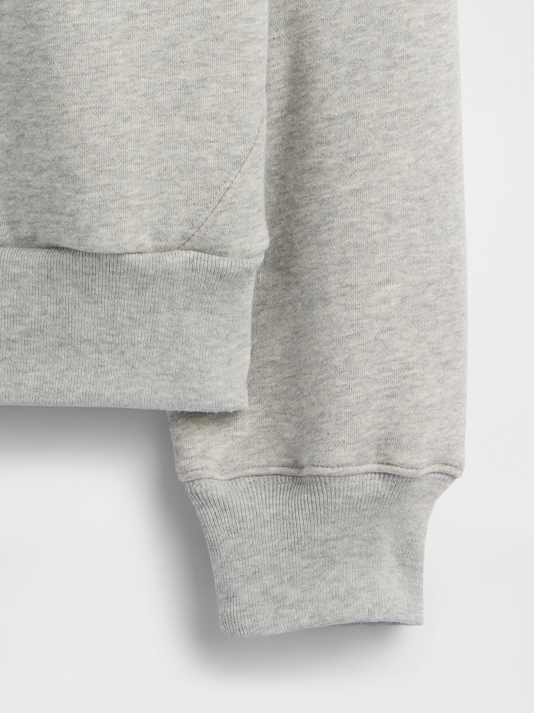 Kids Relaxed Half-Zip Fleece Hoodie