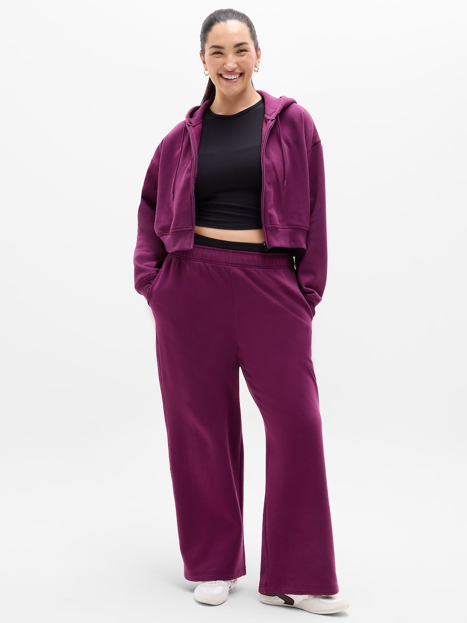 Forever Fleece Crop Full Zip