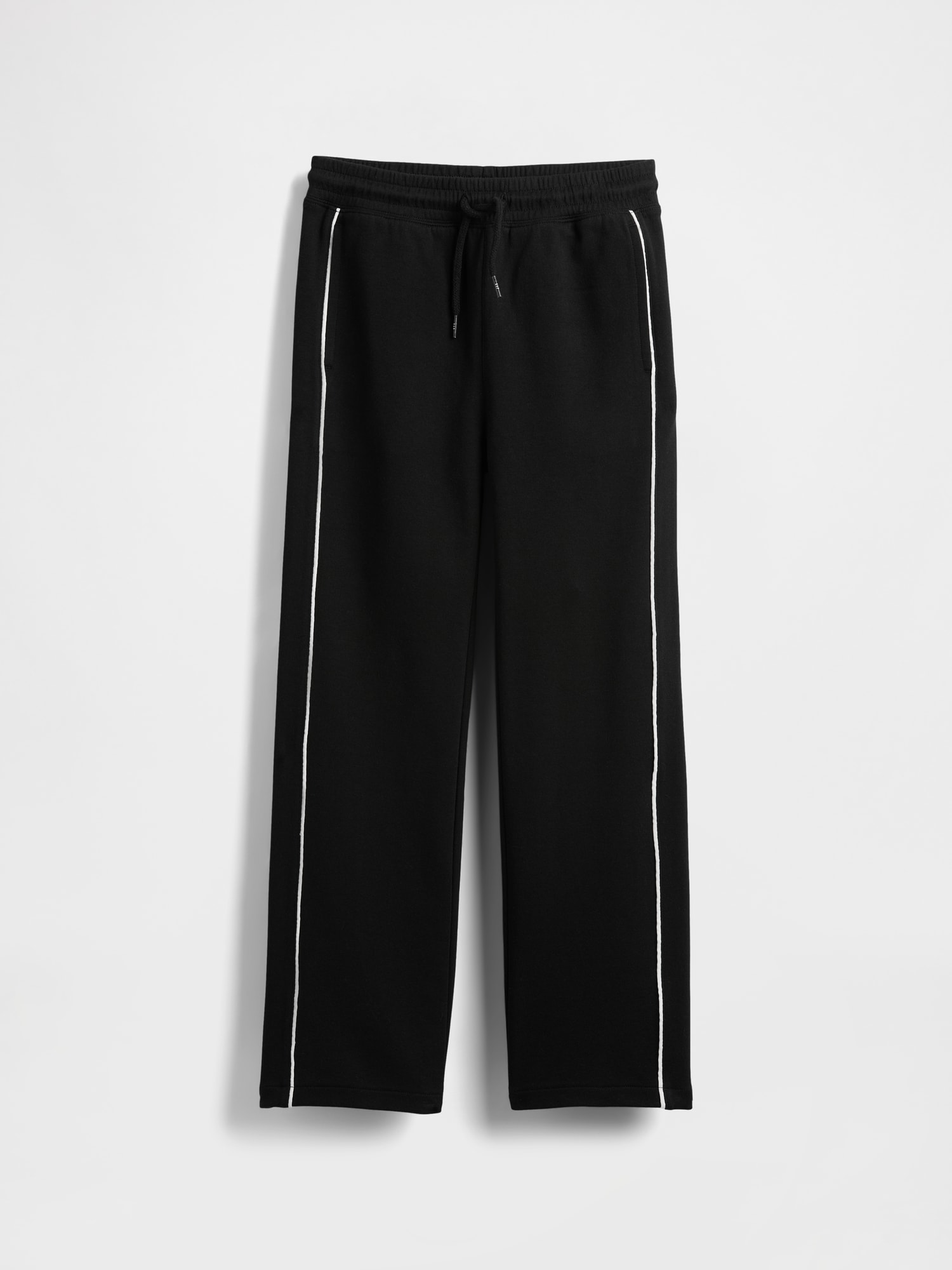 GAP Boys Logo Fleece Pants - Elastic Waist Drawstring Comfort Pants For Kids