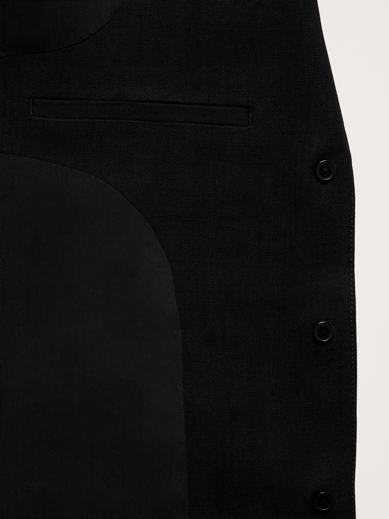 Boyfriend Drapey Twill Belted Blazer