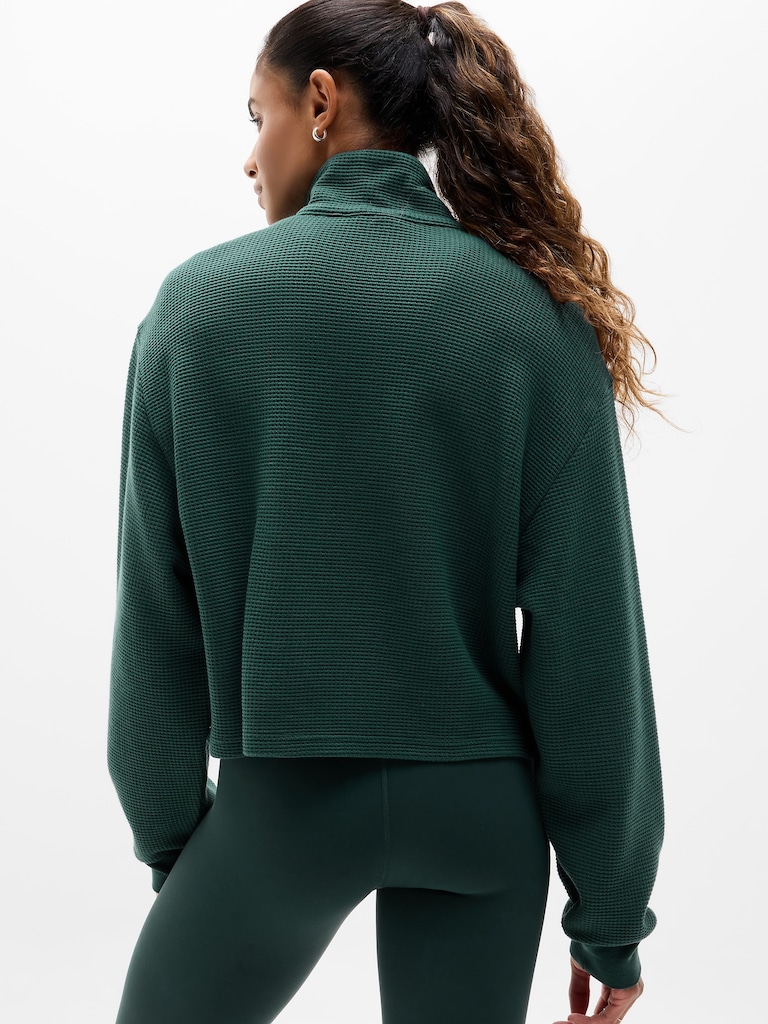 Tranquil Waffle 1/2 Zip Sweatshirt