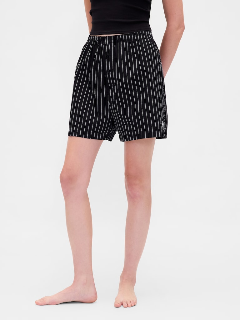 Gap × Disney Tim Burton’s The Nightmare Before Christmas Adult Organic Cotton Stripe Skull Boxers