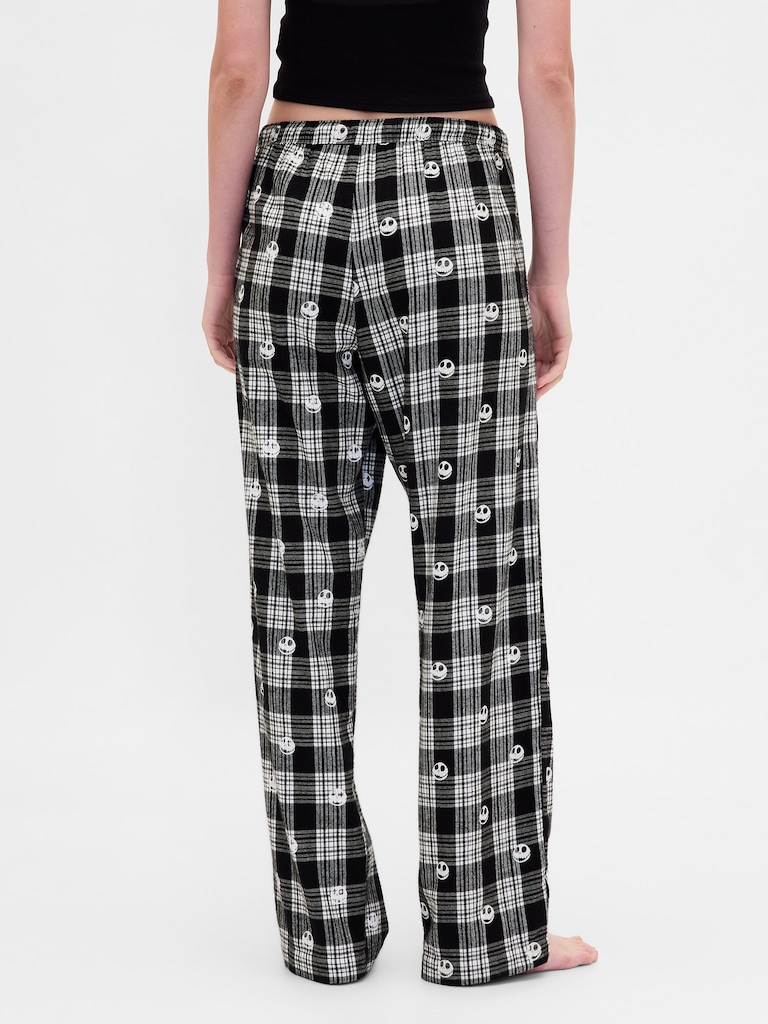 Gap × Disney Tim Burton’s The Nightmare Before Christmas Adult Skull Flannel PJ Pants