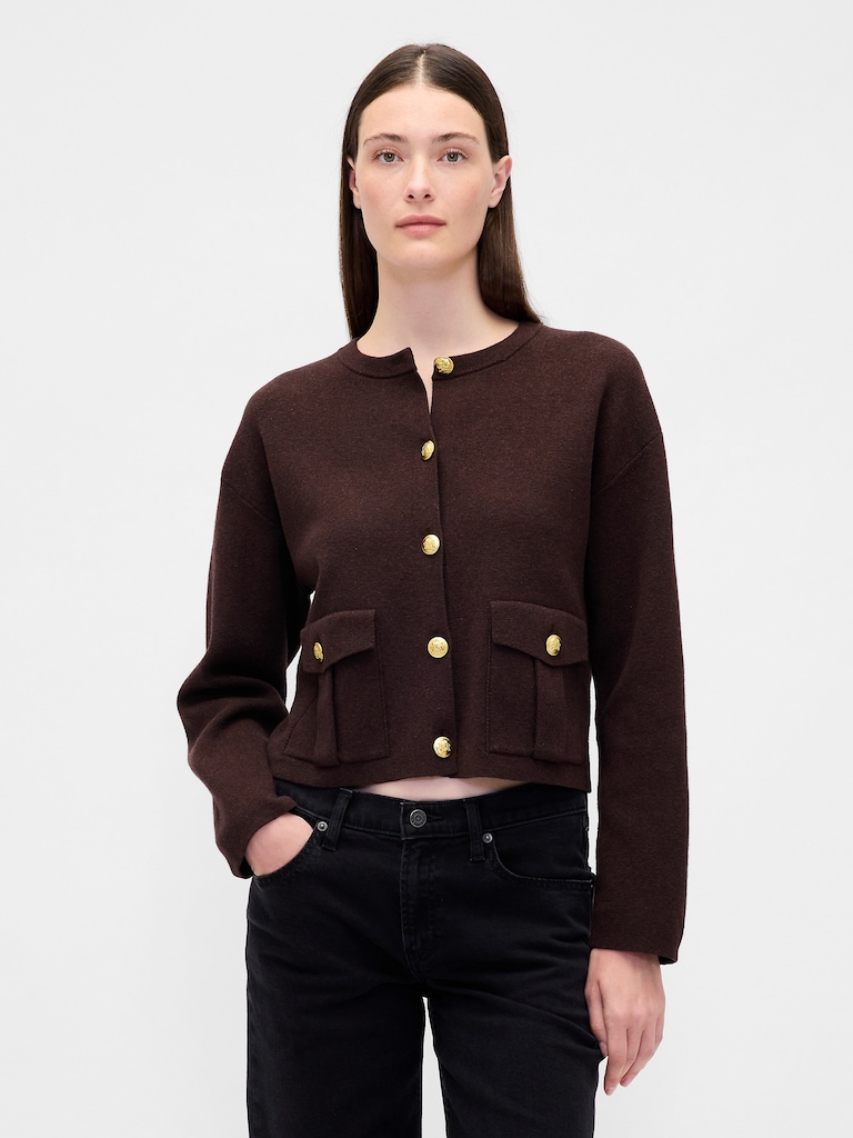 Pocket Cardigan Sweater