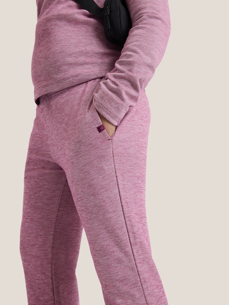 Athleta Girl Low Rise Cozy Rib Flare Jogger