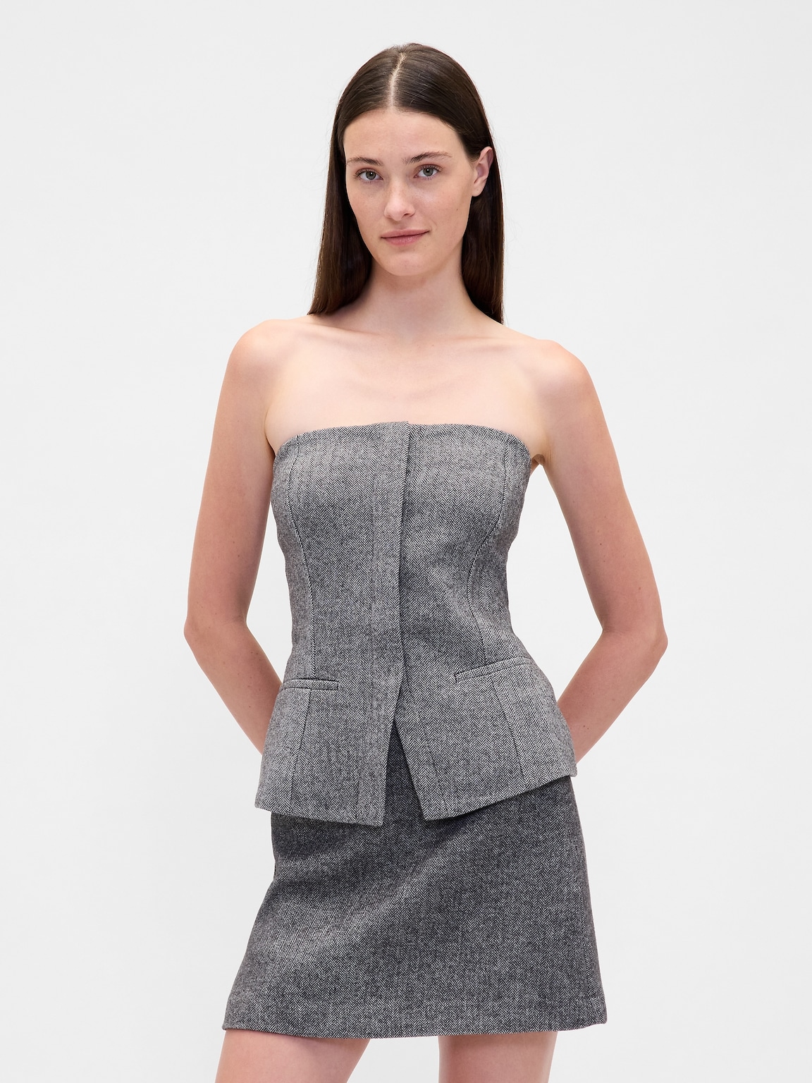 Strapless BiStretch Corset Top