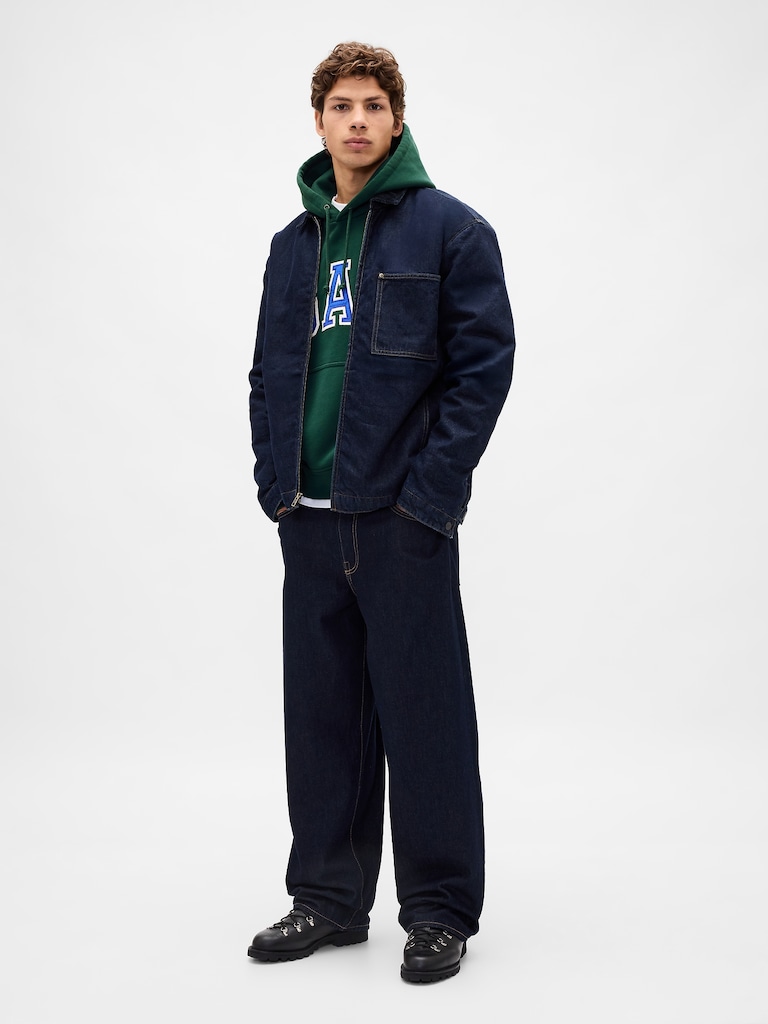 Extra Heavyweight French Terry Oversized Logo Hoodie