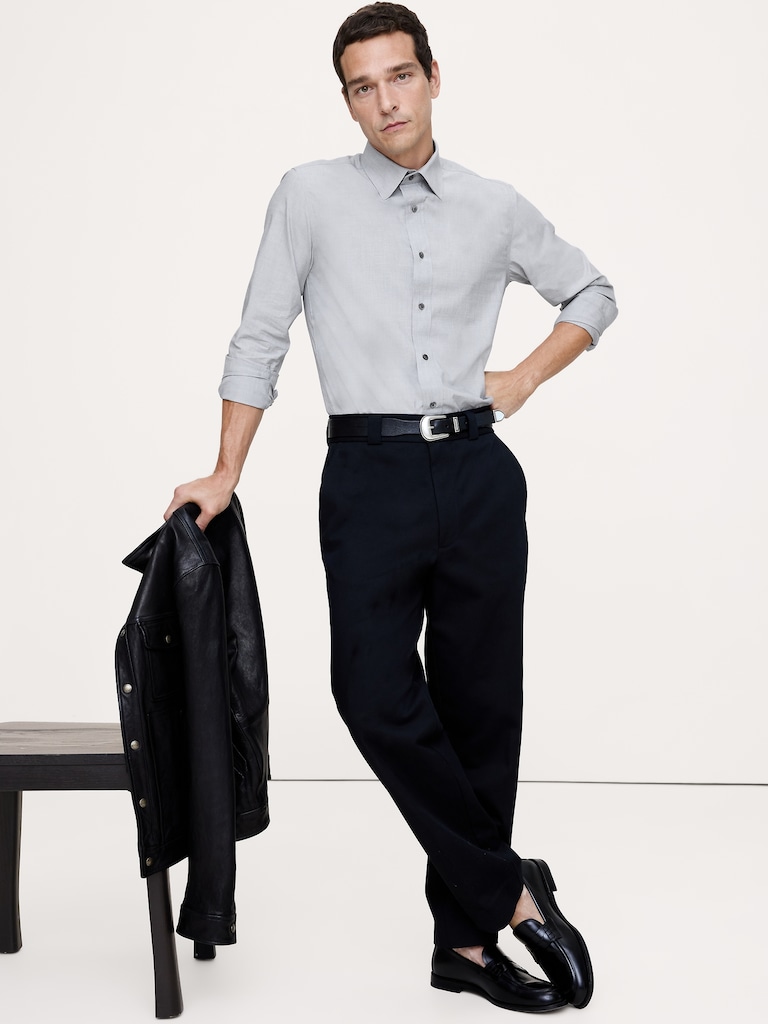 Slim-Fit Wrinkle-Resistant Dress Shirt
