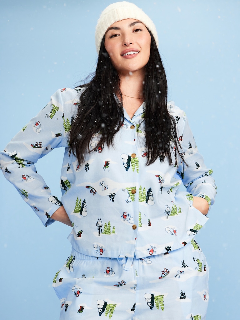 Old Navy x Star Wars Printed Flannel Pajama Set for Women