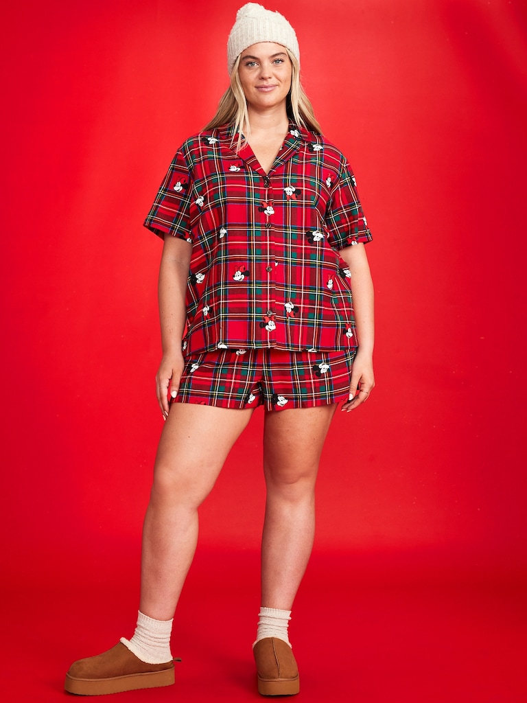 Old Navy x Disney Printed Flannel Pajama Short Set for Women
