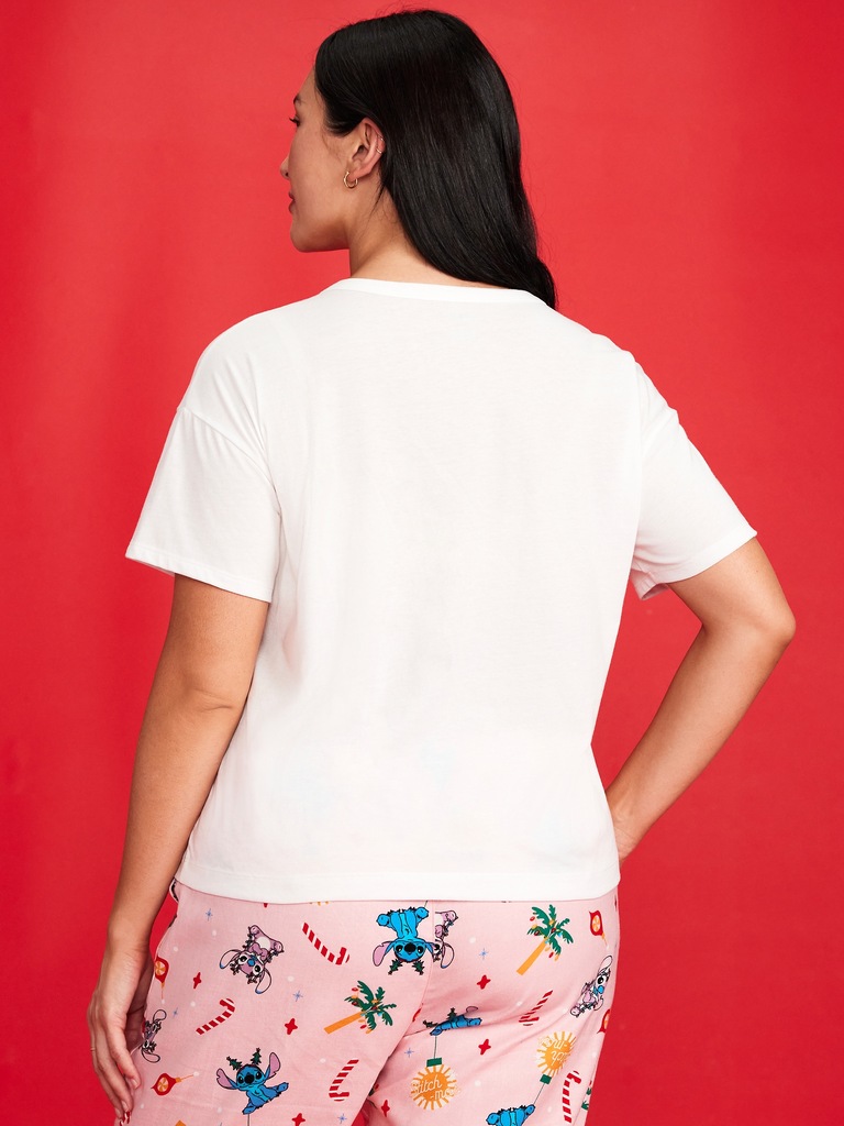 Old Navy x Disney Stitch Holiday-Graphic T-Shirt for Women