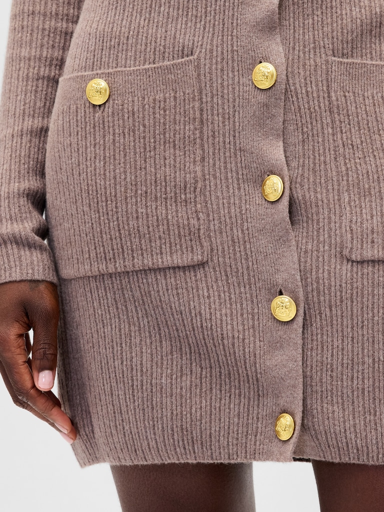 CashSoft Rib Pocket Mini Sweater Dress