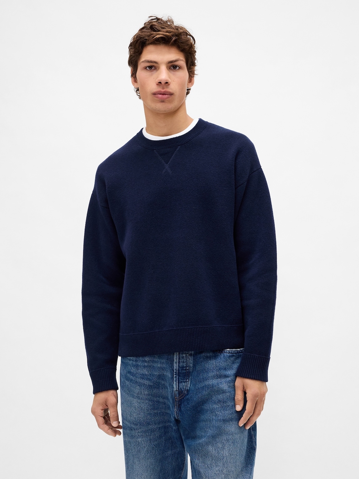 V-Neck Hardware One-Piece Swimsuit