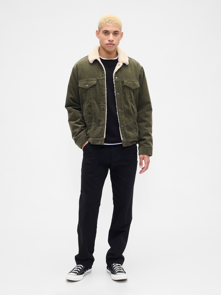 Sherpa-Lined Icon Corduroy Jacket