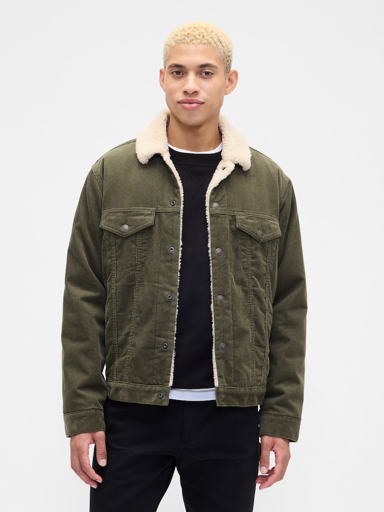 Sherpa-Lined Icon Corduroy Jacket