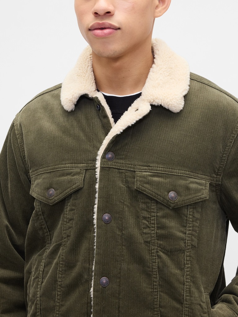 Sherpa-Lined Icon Corduroy Jacket