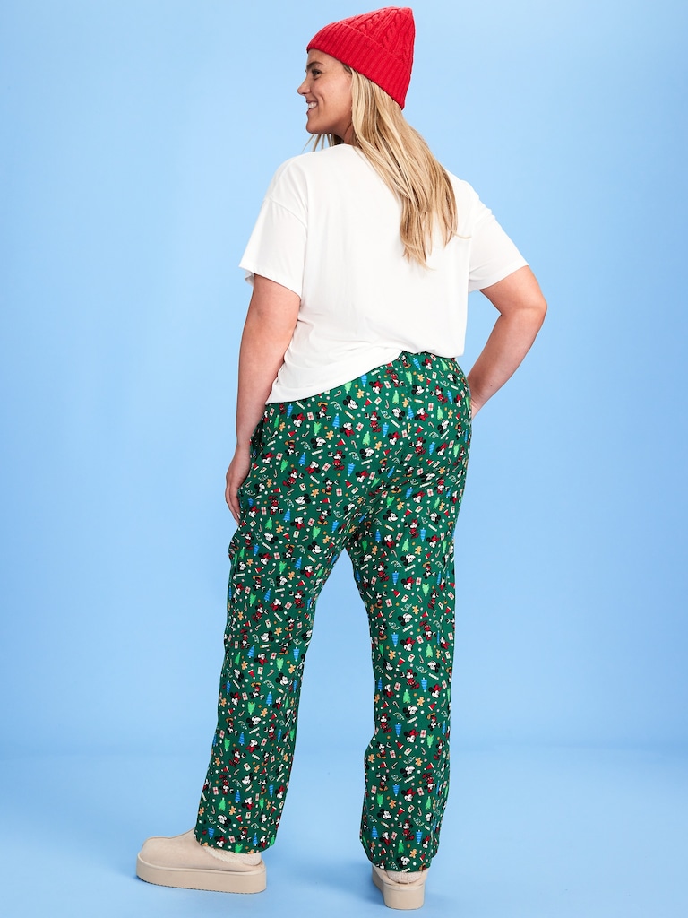 Old Navy x Disney Mid-Rise Printed Flannel Pajama Pants for Women