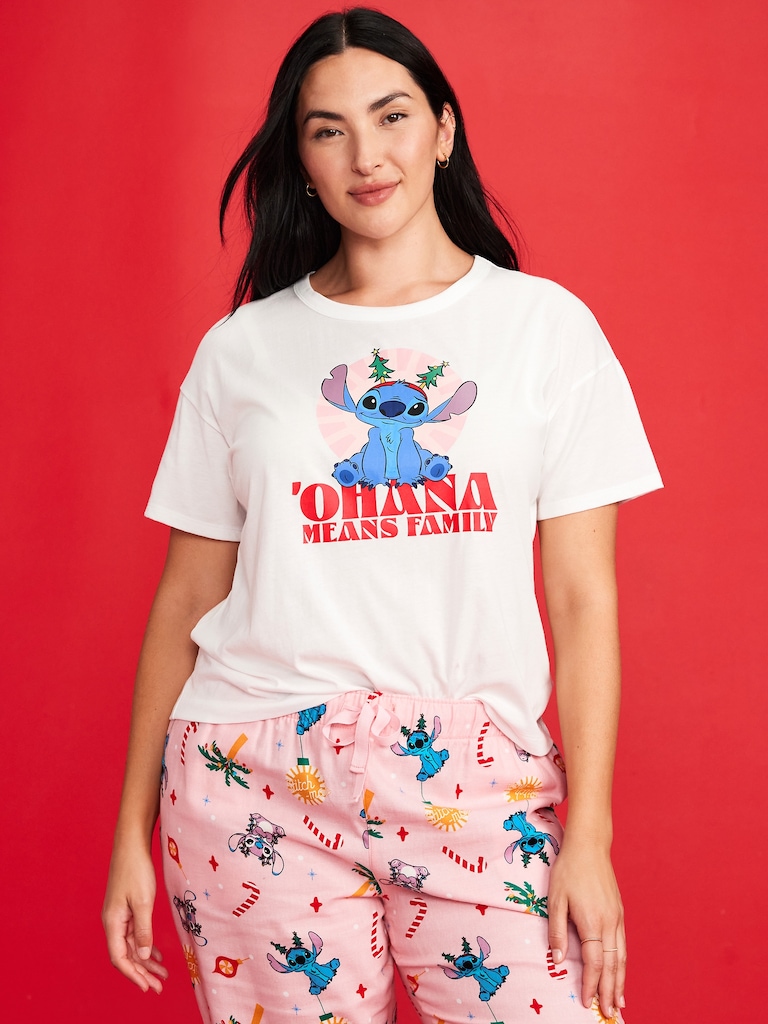 Old Navy x Disney Stitch Holiday-Graphic T-Shirt for Women