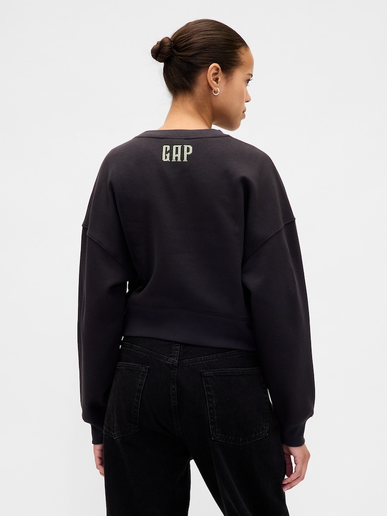 VintageSoft Wicked Crop Wedge Sweatshirt