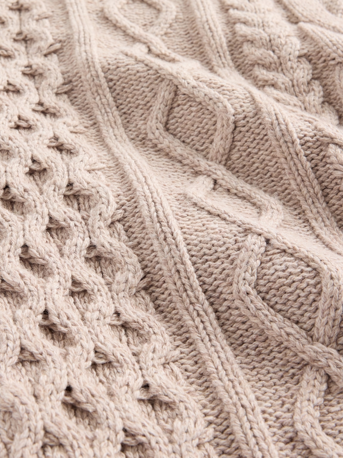 Cable-Knit Mini Sweater Dress