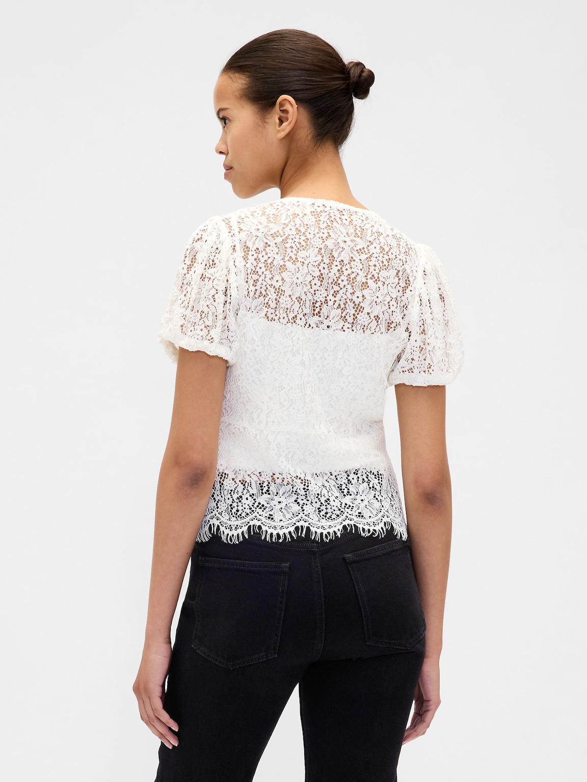 Lace V-Neck Top
