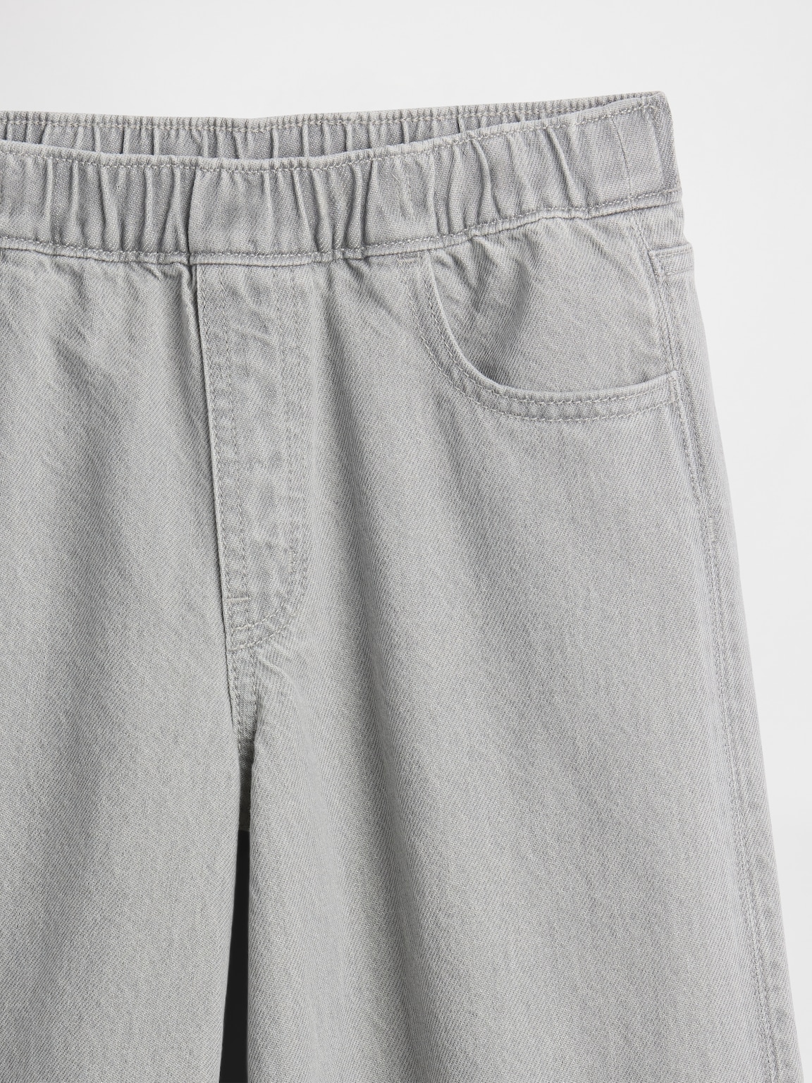 Kids Low Rise Bow Split-Hem Baggy Jeans