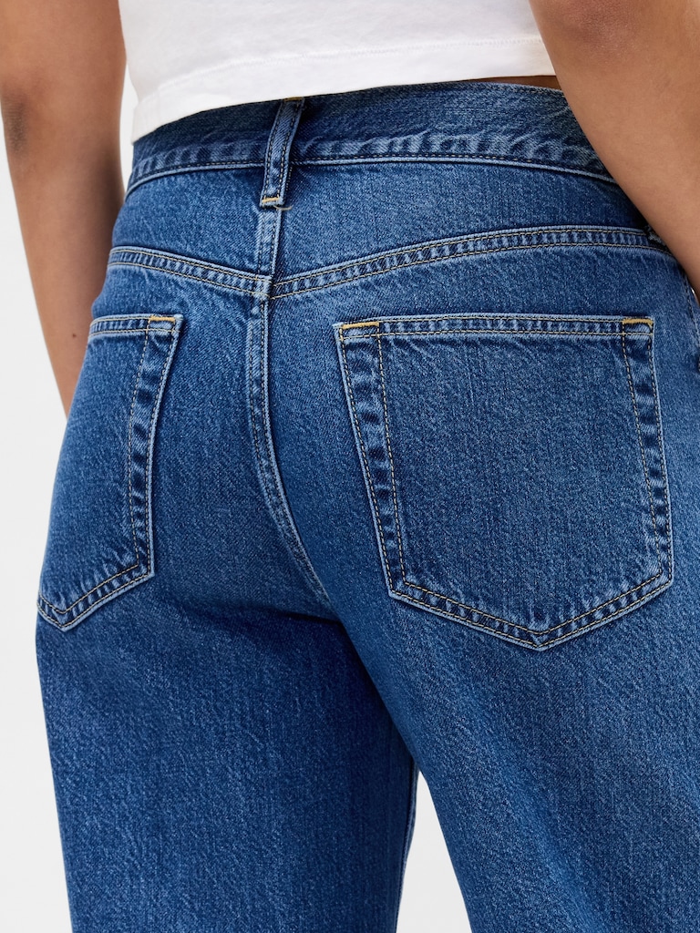 Low Slung UltraSoft Relaxed Crop Jeans