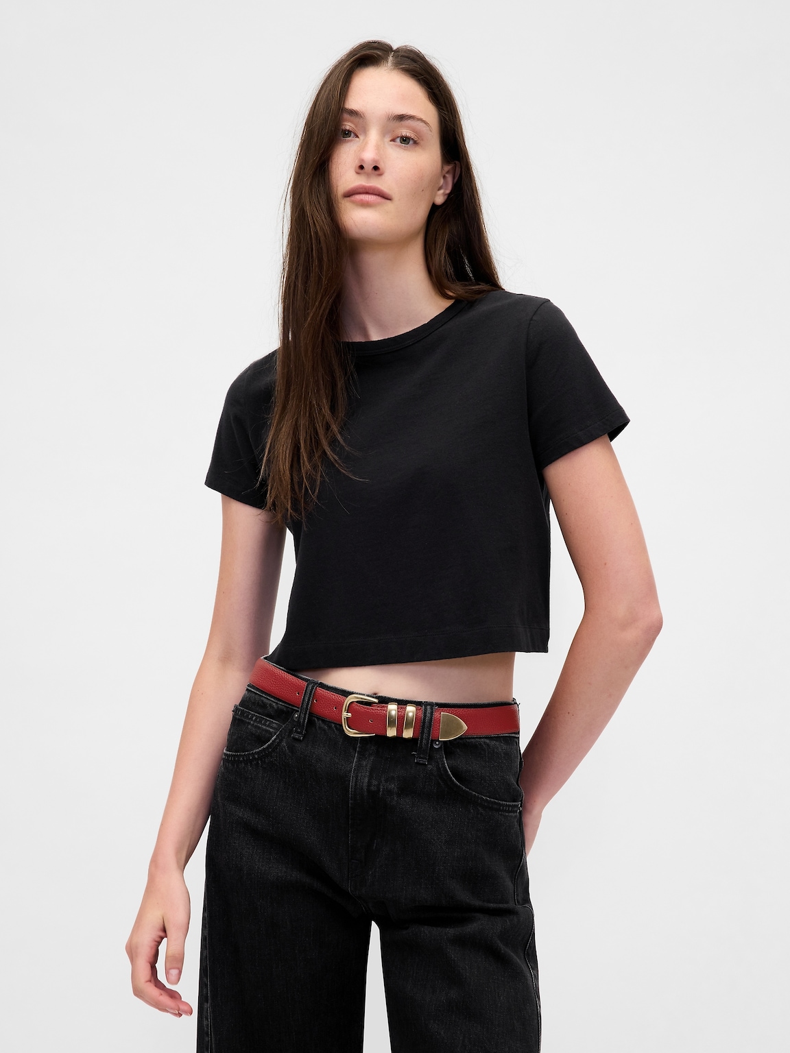 Pebbled Leather Belt