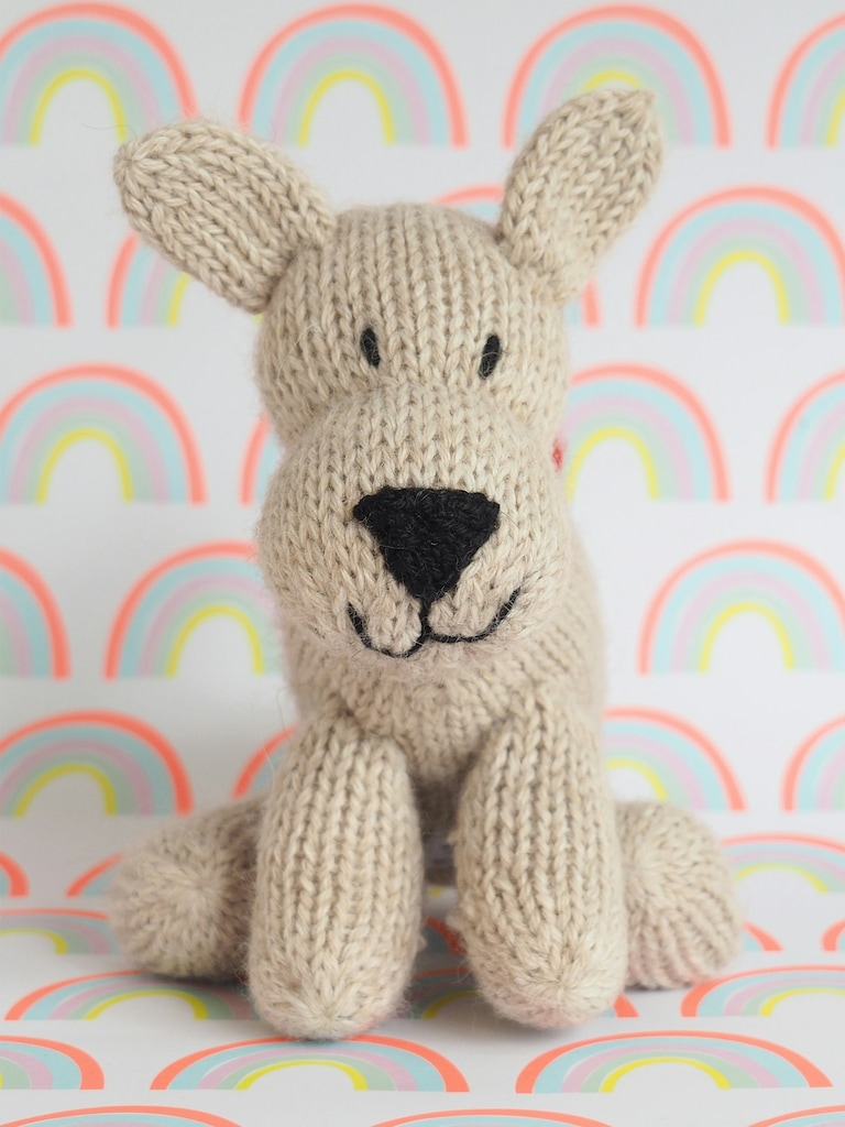 Corgi Dog Knit Toy