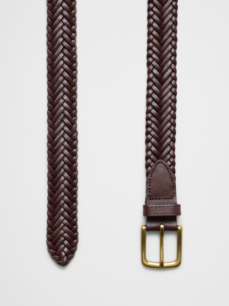 Braided Leather Belt