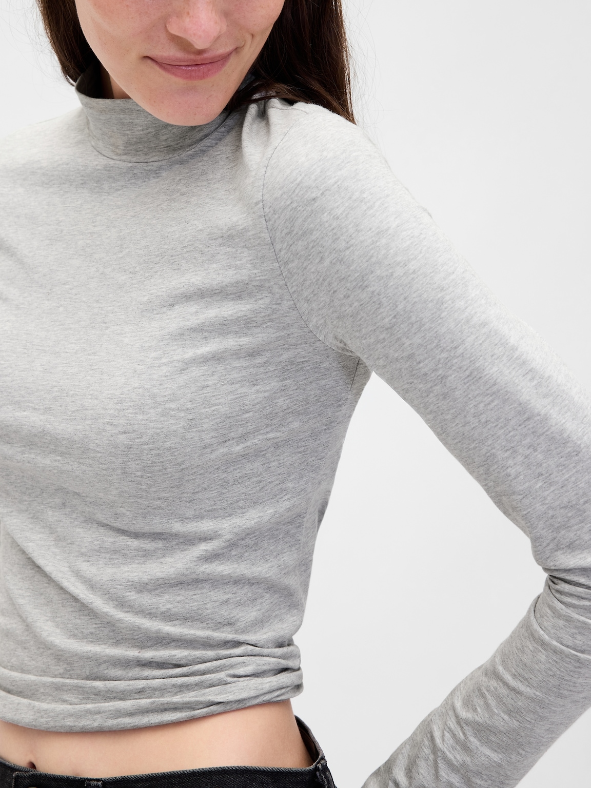 CloseKnit Jersey Mockneck T-Shirt