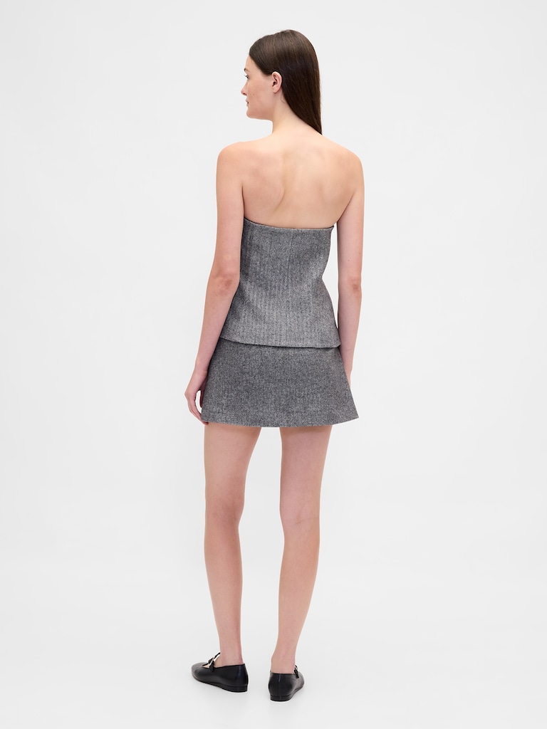 Herringbone Mini Skort