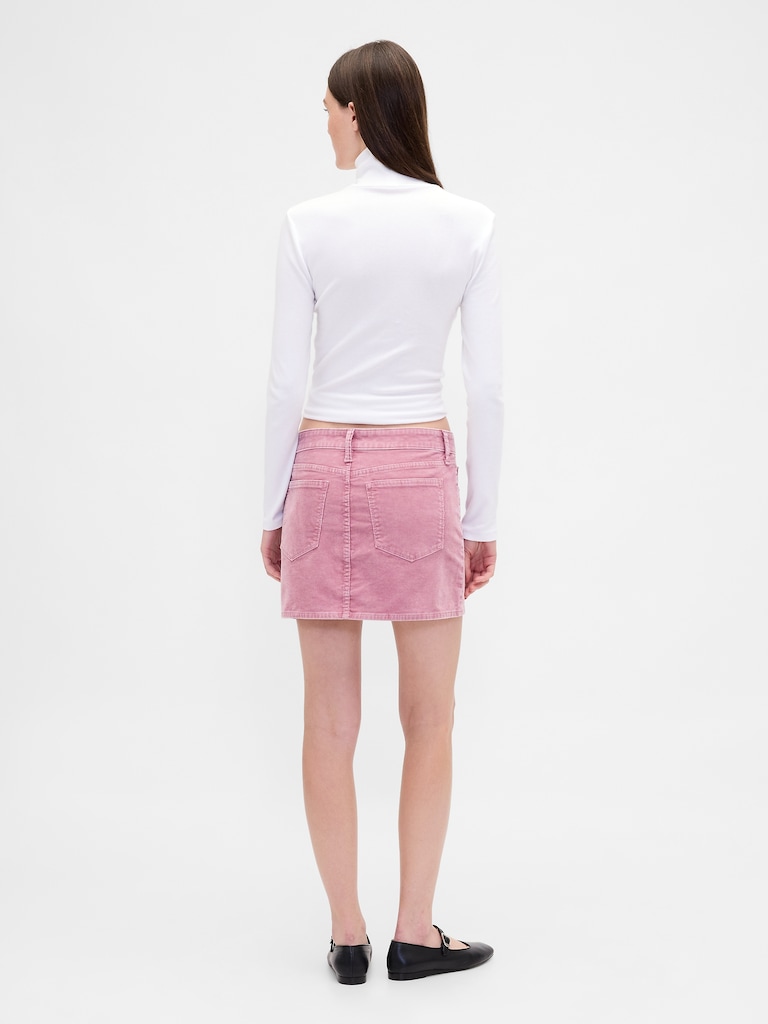 Corduroy Mini Skirt