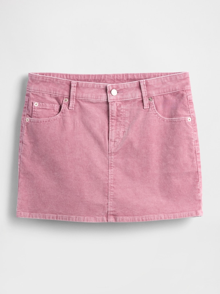 Corduroy Mini Skirt