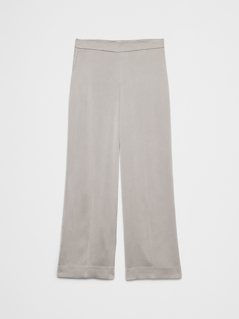 Hayden Wide-Leg High-Rise Silky Pull-On Pant