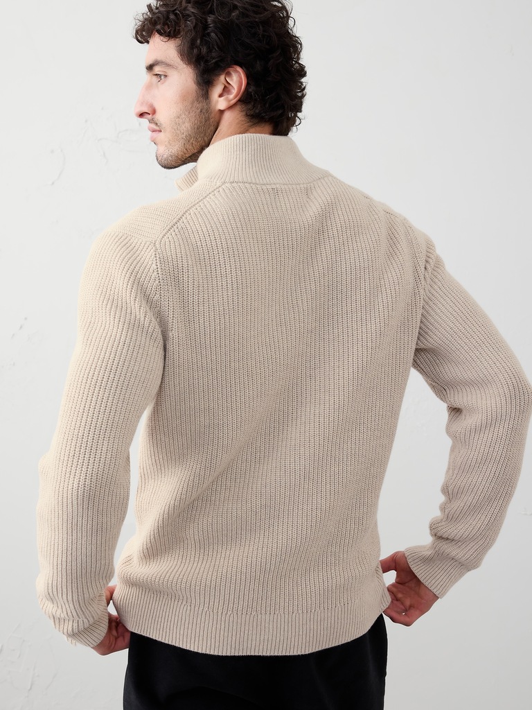 Fisherman Quarter-Zip Sweater