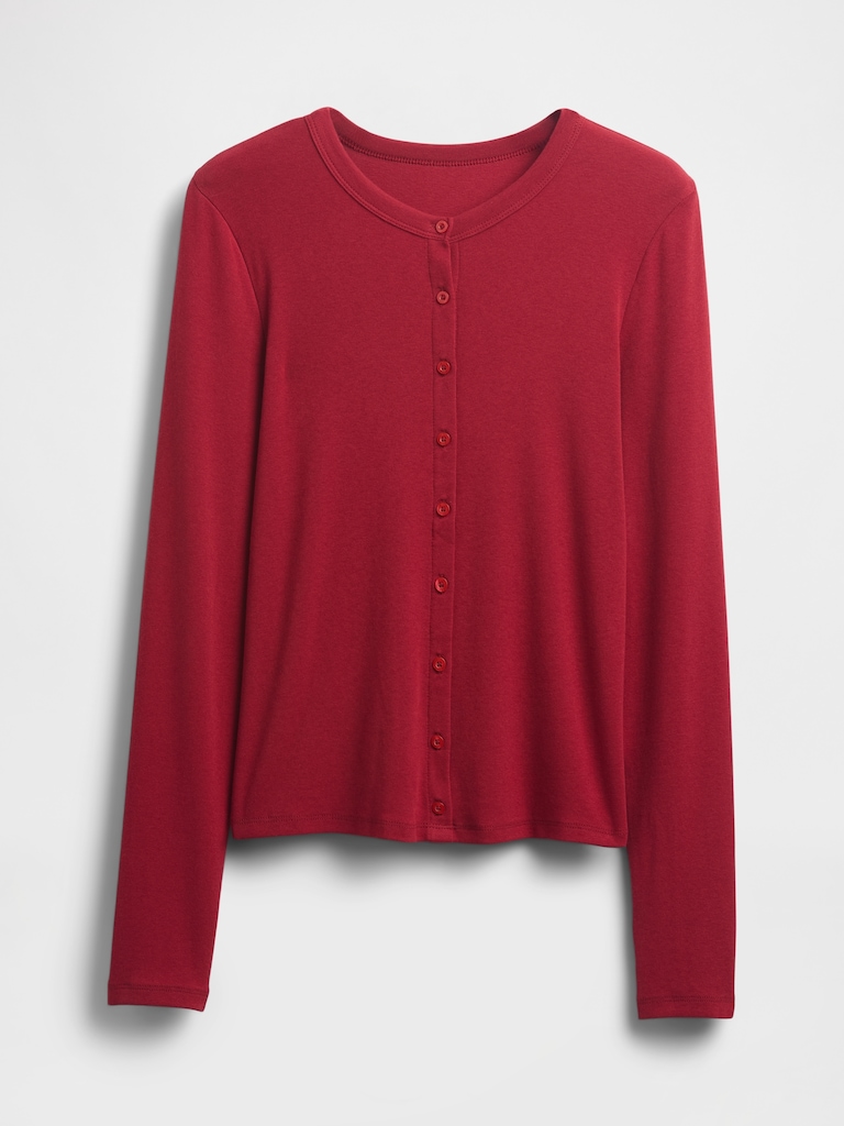 Modern Crewneck Cardigan