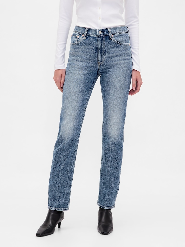 High Rise '90s Straight Jeans
