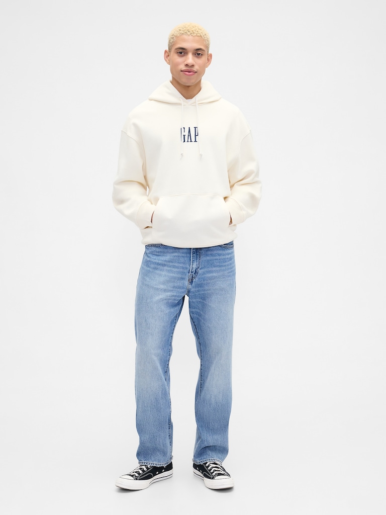 Vintage Soft Oversized Gap Mini-Logo Hoodie