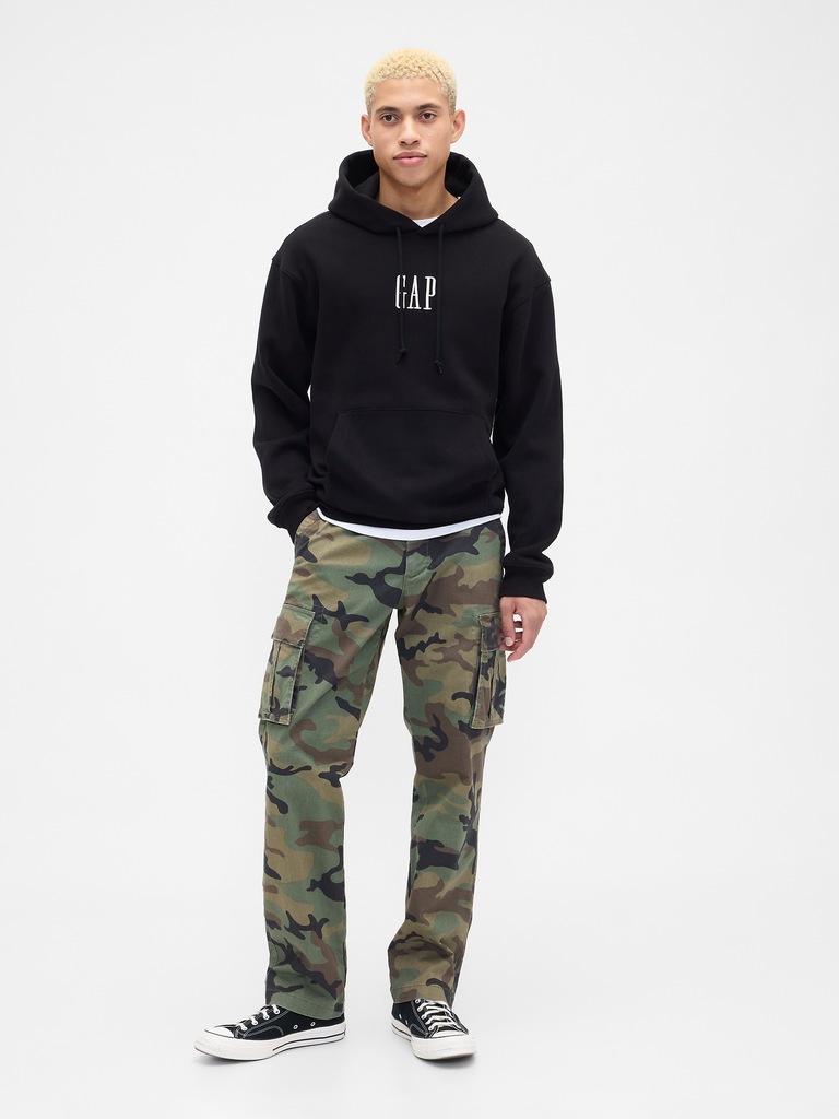 Adult Vintage Soft Oversized Gap Mini-Logo Hoodie