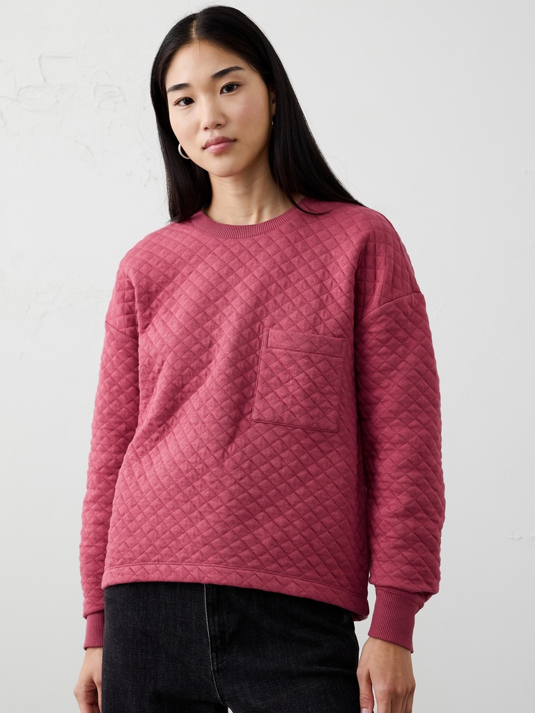 Quilted Sweatshirt