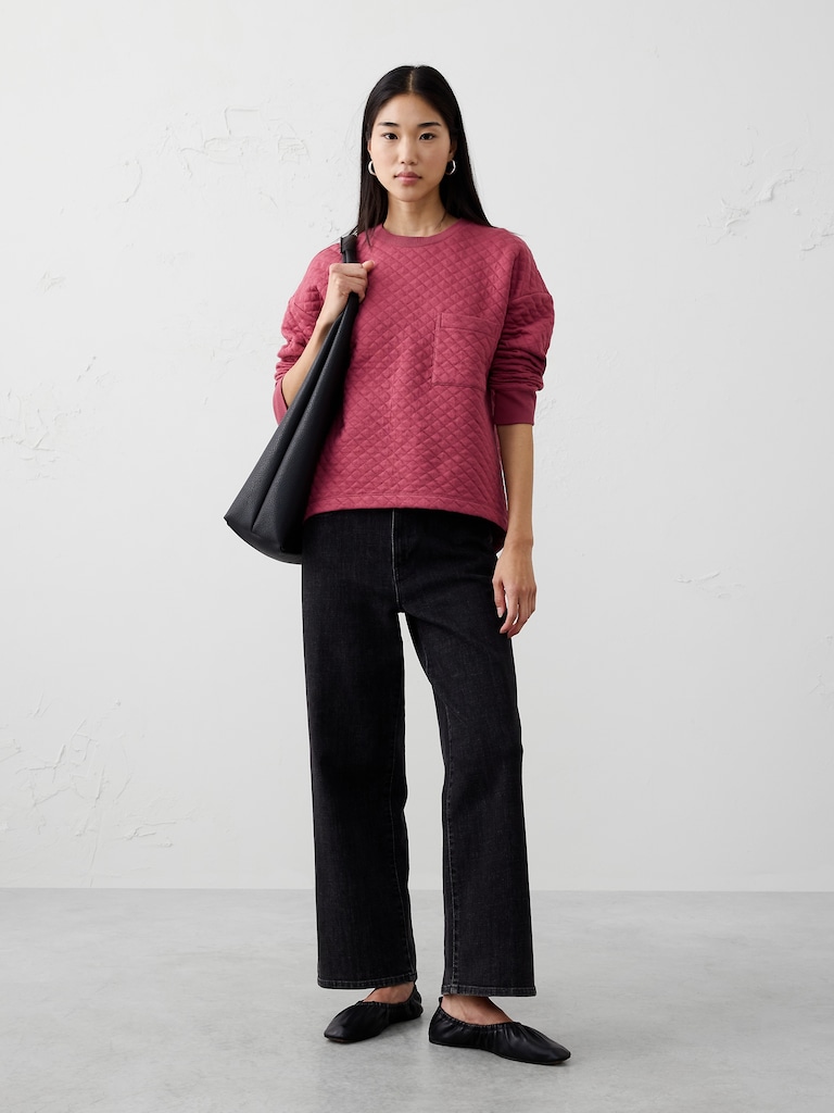 Quilted Sweatshirt