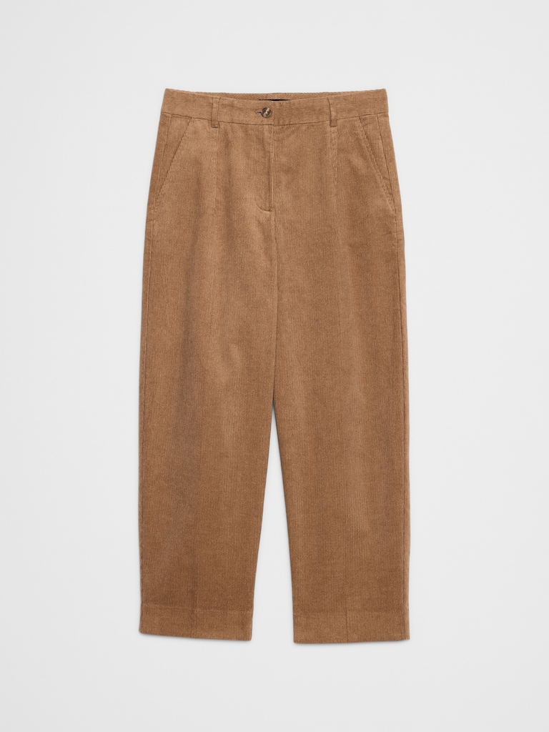 Straight Mid-Rise Corduroy Pant